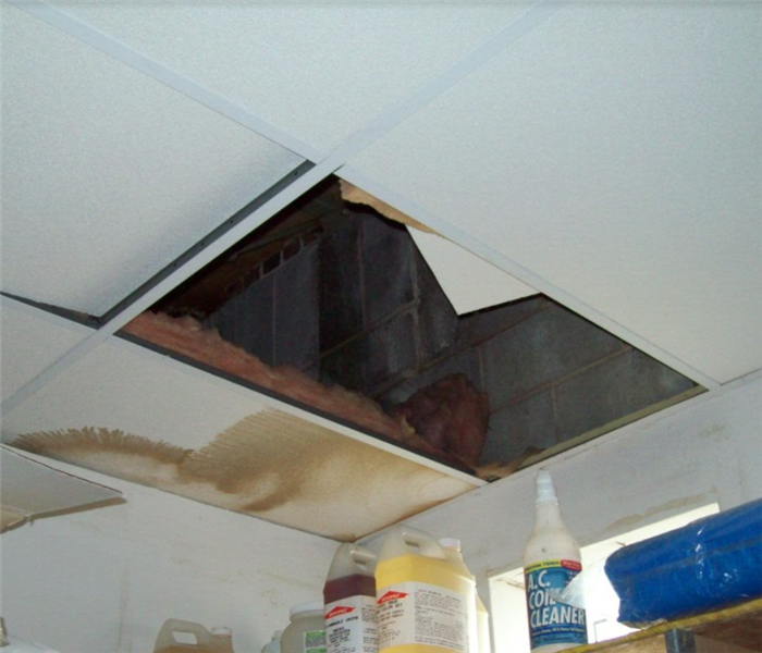 Water Leak Damaged in Ceiling