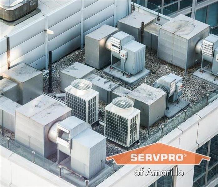 hvac system on rooftop